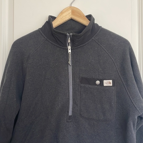 The North Face Men’s Gordon Lyons 1/4 Zip Pullover Jacket Black M - Picture 2 of 7